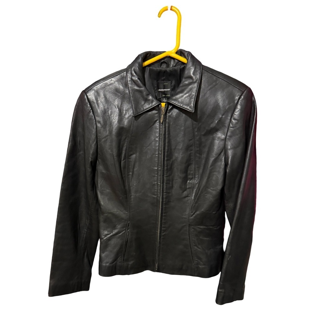 Women’s Black Leather Jacket!